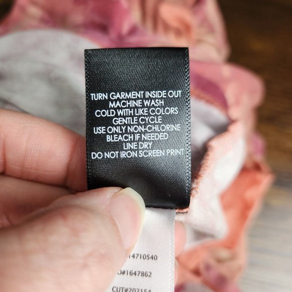 Torrid Skirt Womens 1 Pink Orange 1X Tie Dye Stretch Midi A Line Flowy Casual - Picture 12 of 13